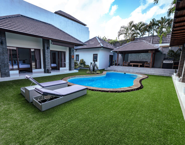 Sultan Villa pool and garden